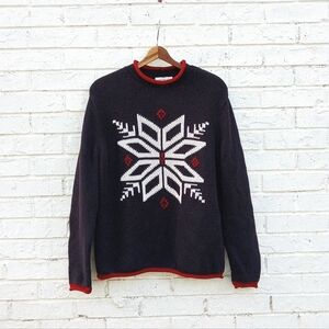 Vintage Jones New York Chunky Rollneck Snowflake Sweater